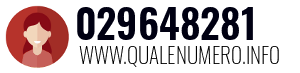 Numero di telefono 029648281 029648281