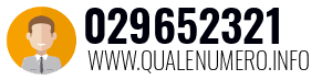 Numero di telefono 029652321 029652321