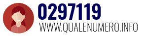 Numero di telefono 0297119 0297119