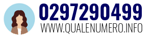 Numero di telefono 0297290499 0297290499