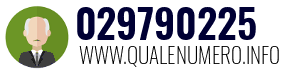 Numero di telefono 029790225 029790225