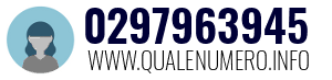 Numero di telefono 0297963945 0297963945
