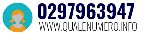 Numero di telefono 0297963947 0297963947