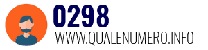 Numero di telefono 0298 0298