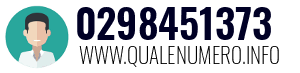 Numero di telefono 0298451373 0298451373