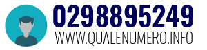 Numero di telefono 0298895249 0298895249