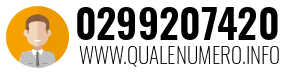 Numero di telefono 0299207420 0299207420