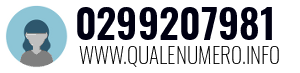 Numero di telefono 0299207981 0299207981