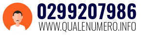 Numero di telefono 0299207986 0299207986