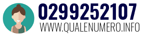 Numero di telefono 0299252107 0299252107