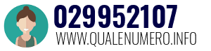 Numero di telefono 029952107 029952107
