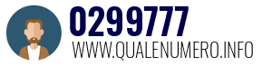 Numero di telefono 0299777 0299777
