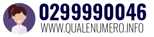 Numero di telefono 0299990046 0299990046