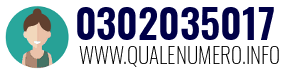 Numero di telefono 0302035017 0302035017