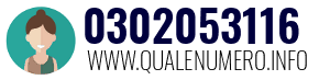 Numero di telefono 0302053116 0302053116