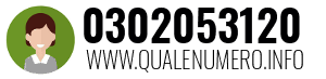Numero di telefono 0302053120 0302053120