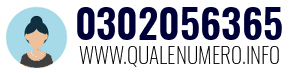 Numero di telefono 0302056365 0302056365