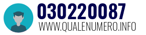 Numero di telefono 030220087 030220087
