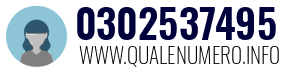 Numero di telefono 0302537495 0302537495