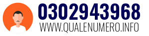 Numero di telefono 0302943968 0302943968