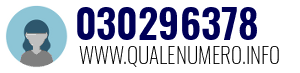 Numero di telefono 030296378 030296378