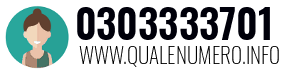 Numero di telefono 0303333701 0303333701