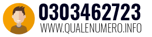 Numero di telefono 0303462723 0303462723
