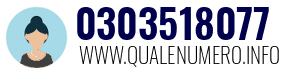 Numero di telefono 0303518077 0303518077