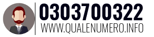Numero di telefono 0303700322 0303700322