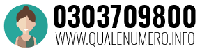 Numero di telefono 0303709800 0303709800