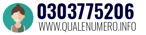 Numero di telefono 0303775206 0303775206