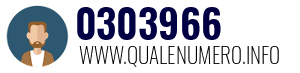 Numero di telefono 0303966 0303966