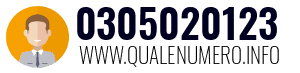 Numero di telefono 0305020123 0305020123