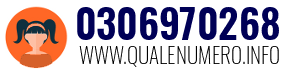 Numero di telefono 0306970268 0306970268