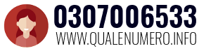 Numero di telefono 0307006533 0307006533