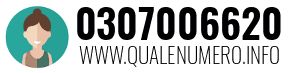 Numero di telefono 0307006620 0307006620