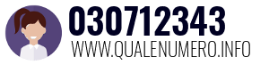 Numero di telefono 030712343 030712343