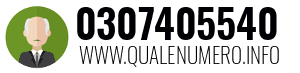 Numero di telefono 0307405540 0307405540