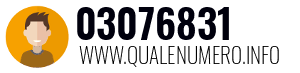 Numero di telefono 03076831 03076831