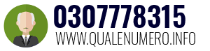 Numero di telefono 0307778315 0307778315