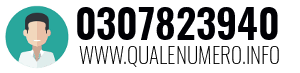 Numero di telefono 0307823940 0307823940