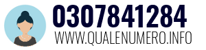 Numero di telefono 0307841284 0307841284