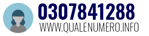 Numero di telefono 0307841288 0307841288