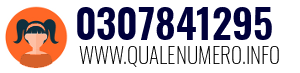 Numero di telefono 0307841295 0307841295