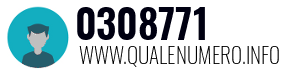 Numero di telefono 0308771 0308771