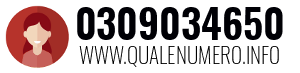 Numero di telefono 0309034650 0309034650