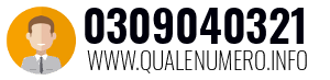 Numero di telefono 0309040321 0309040321