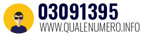 Numero di telefono 03091395 03091395