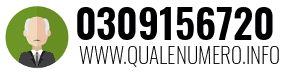 Numero di telefono 0309156720 0309156720