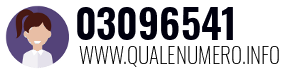 Numero di telefono 03096541 03096541